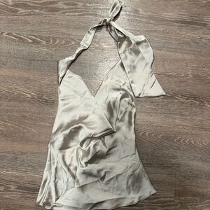 Zara Satin Top in Cream